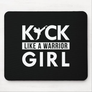 Mousepad Chute Como Uma Garota Guerreira Karate Taekwondo