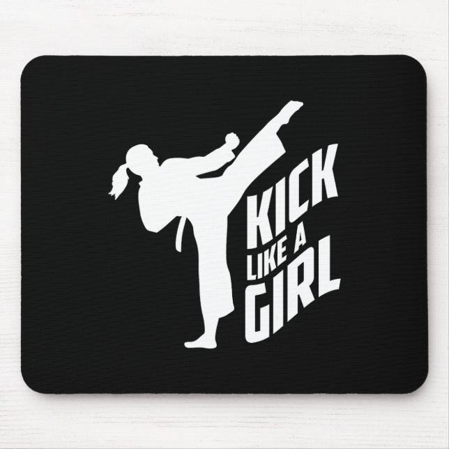 Mousepad Chute Como Uma Rapariga De Caratê (Frente)