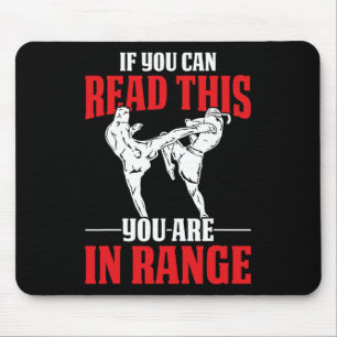 Mousepad Chute engraçado de boxe tailandês Muay Thai MMA ar