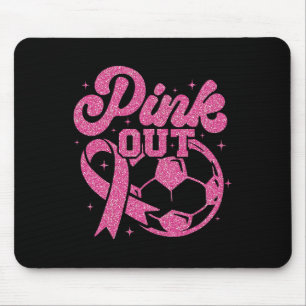 Mousepad Chute Rosa Para Futebol de Cura do Câncer de Mama