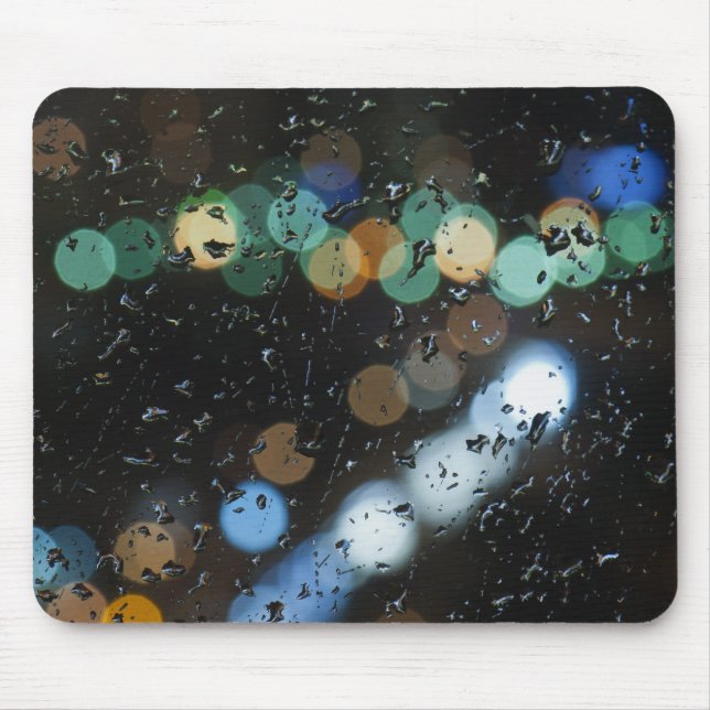 Mousepad Chuva cai no vidro da janela (Frente)