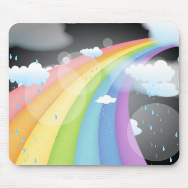 Mousepad Chuva de Arco-Íris (Frente)