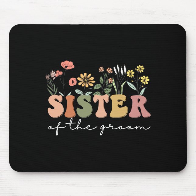 Mousepad Chuva de Casamento Para Irmã da Noiva Irmã Do (Frente)