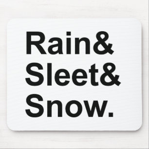 Mousepad Chuva - Neve Condições Meteorológicas Postal