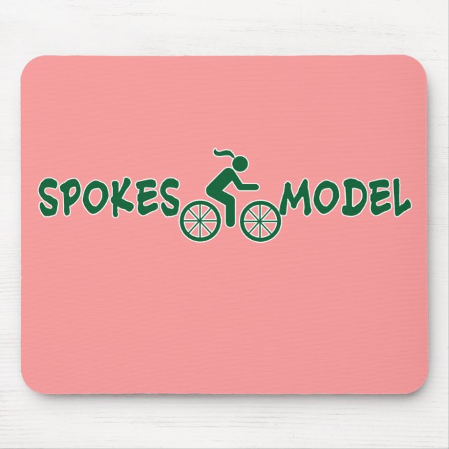 Mousepad Ciclagem das senhoras de SPOKESMODEL Punny (Frente)
