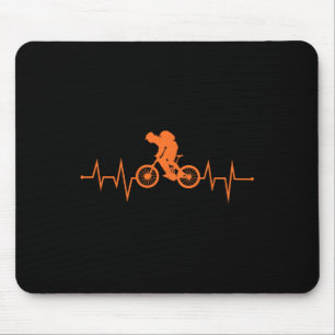 Mousepad Ciclismo de Montanha Batimento Cardíaco Ciclista d
