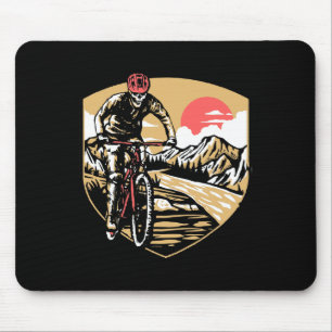 Mousepad Ciclismo de Montanha Esqueleto Caveira Mtb Vintage