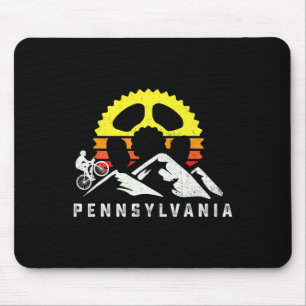 Mousepad Ciclismo de Montanha na Pensilvânia Ciclista de Bi