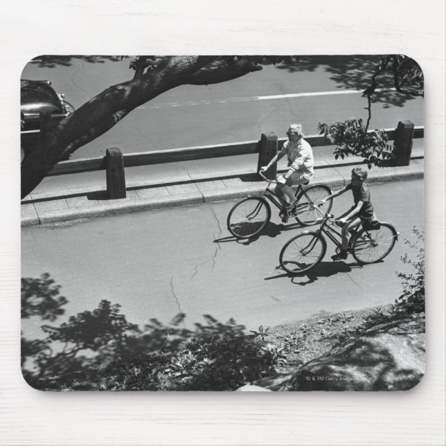 Mousepad Ciclismo do homem e do menino (Frente)