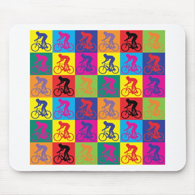 Mousepad Ciclismo do pop art (Frente)