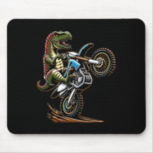 Mousepad Ciclismo Motorizado de Montanha Dinossauro Esporte