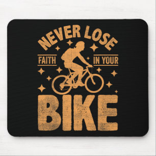 Mousepad Ciclista de Montanha Apaixonado por Bicicleta Estr