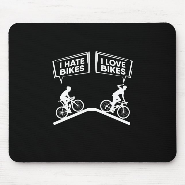 Mousepad Ciclista I Love Bikes (Frente)