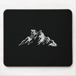 Mousepad Ciclistas de Mountain Bike Descendo a Bicicleta Ci