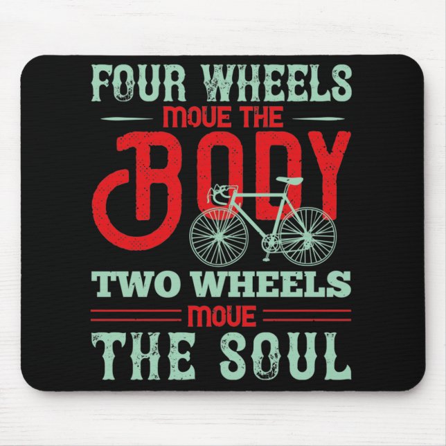Mousepad Ciclo - Duas rodas movem a alma (Frente)
