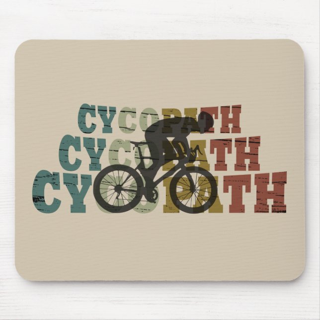 Mousepad Ciclo engraçado do Cycopath (Frente)