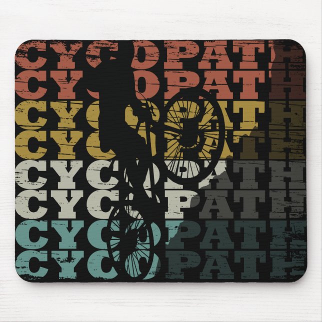 Mousepad Ciclo engraçado do Cycopath (Frente)