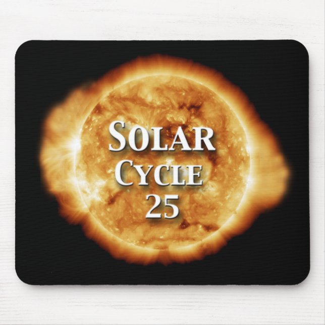 Mousepad Ciclo solar 25 Sol ativo (Frente)