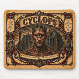 Mousepad Cíclope, Monstro de Circo Vintage