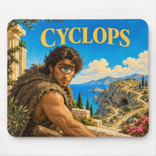 Mousepad Cíclope, Monstro de Fantasia Gótica (Frente)