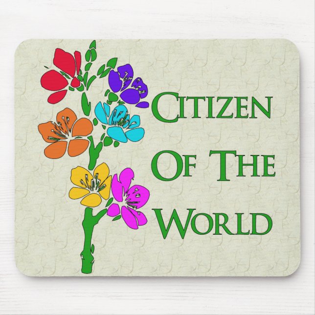 Mousepad Cidadão do mundo (Frente)