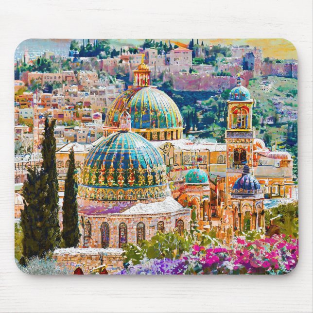 Mousepad Cidade Antiga de Jerusalém (Frente)