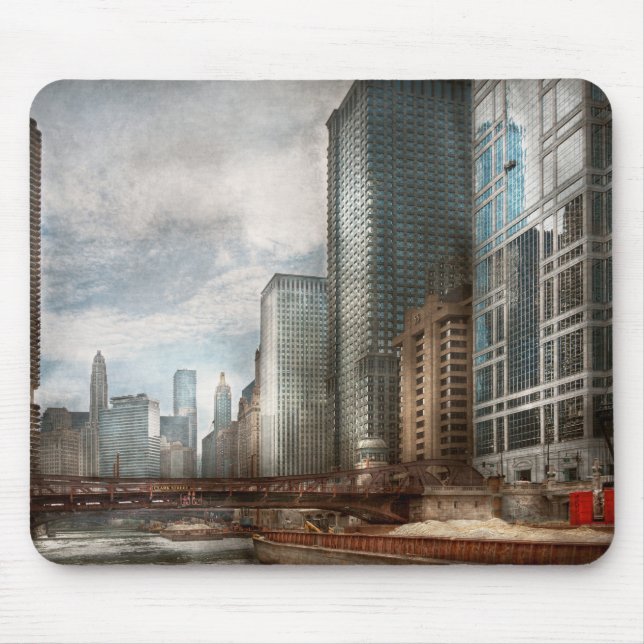 Mousepad Cidade - Chicago, IL - Construindo uma nova cidade (Frente)