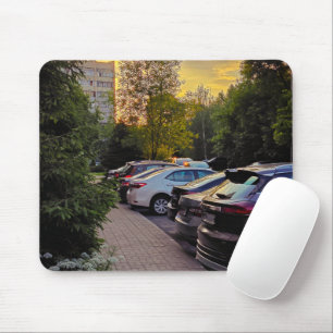 Mousepad Cidade da Hora Dourada – Personalizável