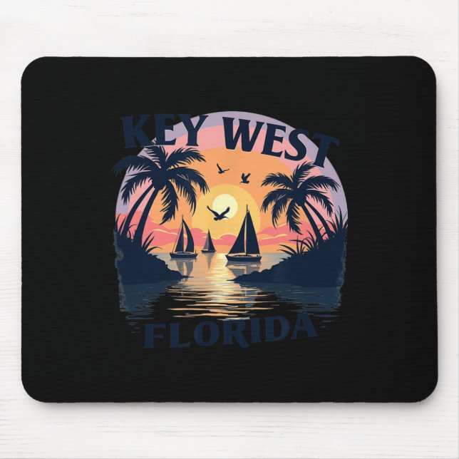 Mousepad Cidade da Ilha dos EUA - Arquipélago de Florida Ke (Frente)