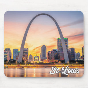Mousepad Cidade das Ruas. Louis, Missouri, Estados Unidos