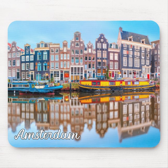 Mousepad Cidade De Amesterdã, Países Baixos (Frente)