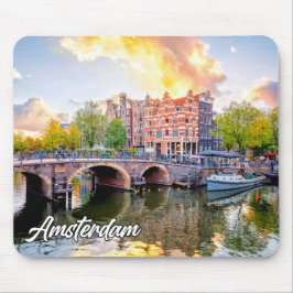 Mousepad Cidade De Amesterdã, Países Baixos