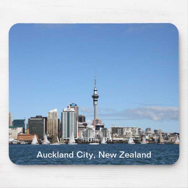 Mousepad Cidade de Auckland, Nova Zelândia em o dia (Frente)