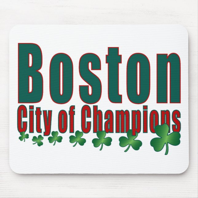 Mousepad Cidade de Boston dos campeões (Frente)
