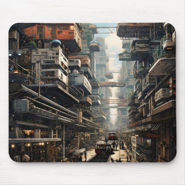 Mousepad Cidade de Ficção Científica (Frente)