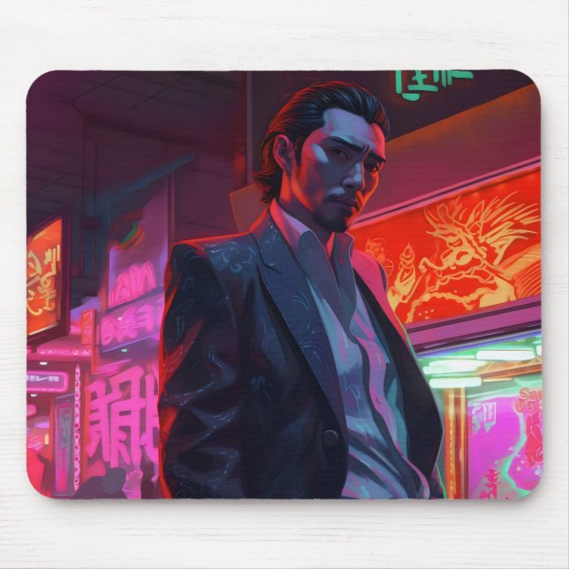 Mousepad Cidade de Yakuza Neon (Frente)
