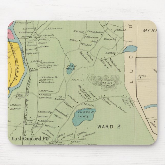 Mousepad Cidade do Concord W Concord PO (Frente)
