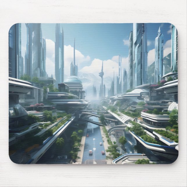 Mousepad Cidade do futuro (Frente)
