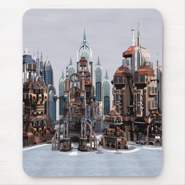 Mousepad Cidade Futurística (Frente)