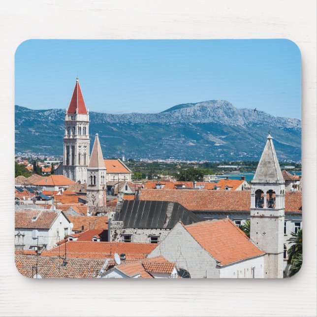 Mousepad Cidade histórica de Trogir - Dalmácia, Croácia (Frente)
