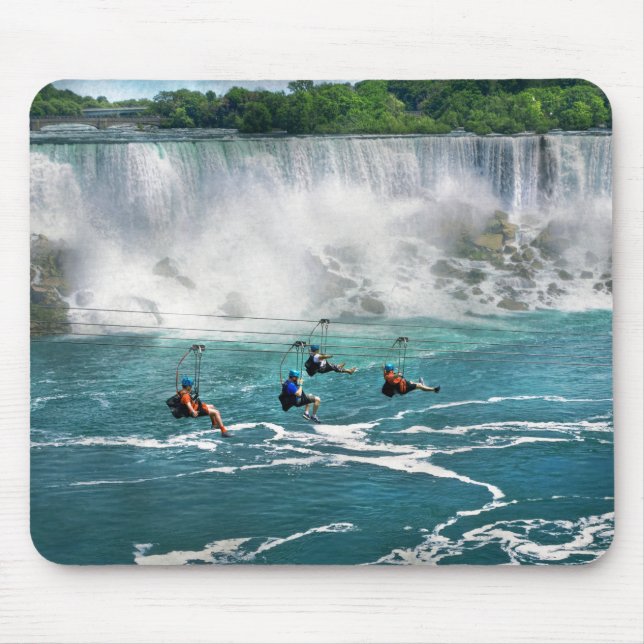 Mousepad Cidade - Niagara NY - Voando sobre a Niagara (Frente)