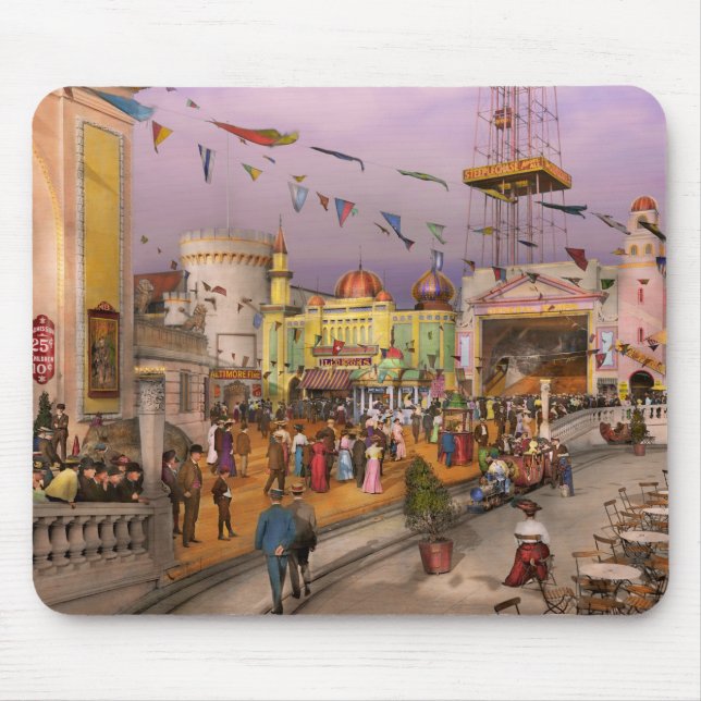 Mousepad Cidade - NY - Tudo para o seu divertimento 1905 (Frente)
