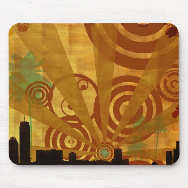 Mousepad Cidade retro (Frente)