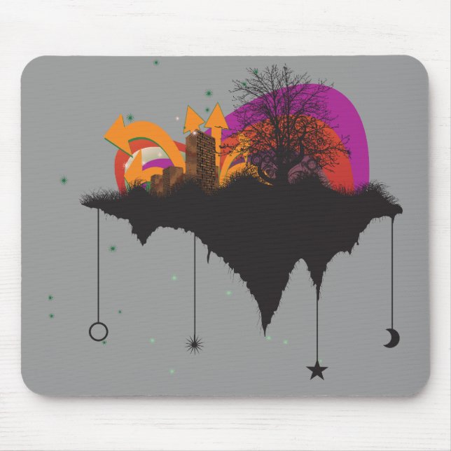 Mousepad cidade urbana no céu (Frente)
