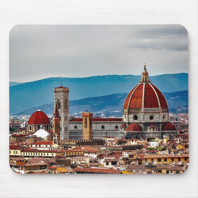 Mousepad Cidade velha de Florença, skyline de Italia (Frente)