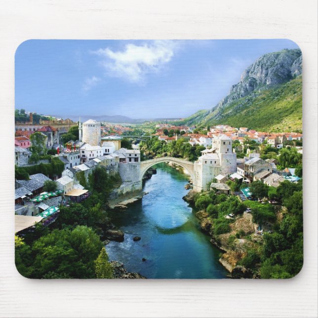 Mousepad Cidade velha de Mostar (Frente)