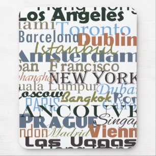 Mousepad Cidades em todo o mundo
