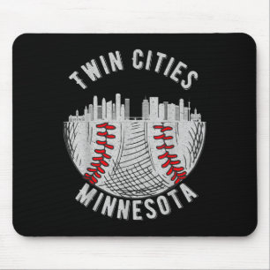 Mousepad Cidades Gêmeas Legais Minnesota Mn Beisebol Skylin