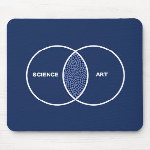 Mousepad Ciência/diagrama Venn da arte