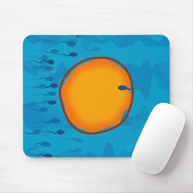 Mousepad Ciência Médica de Esperma e Óvulo (Com mouse)